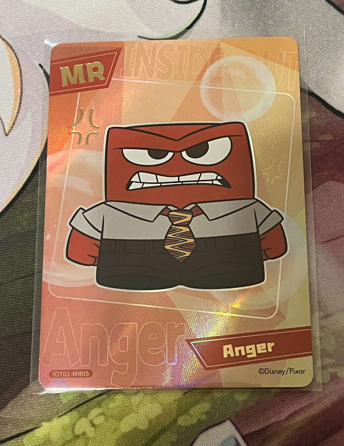 KAYOU Inside Out 2 Anger IOT01-MR05 Rare Disney Pixar Holo Adorable Card NM