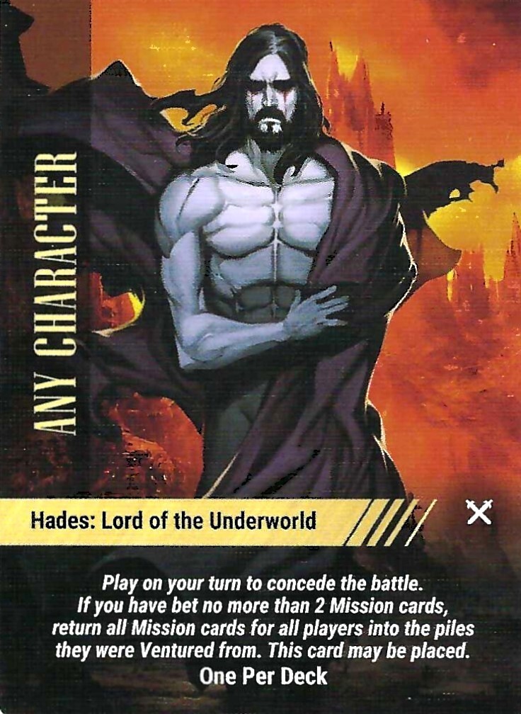 Marvel OVERPOWER Any Character Hades: Lord of the Underworld – BMG World Legends