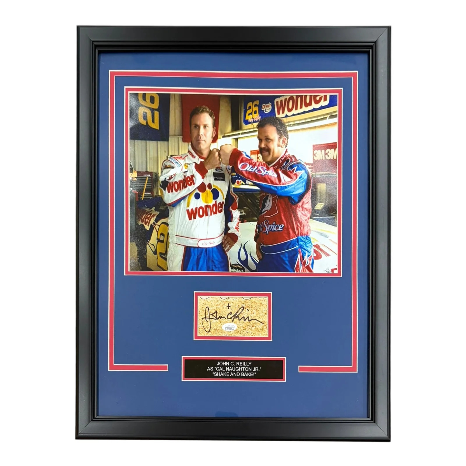 John C. Reilly Autographed Talladega Nights Deluxe Framed Signature Series with