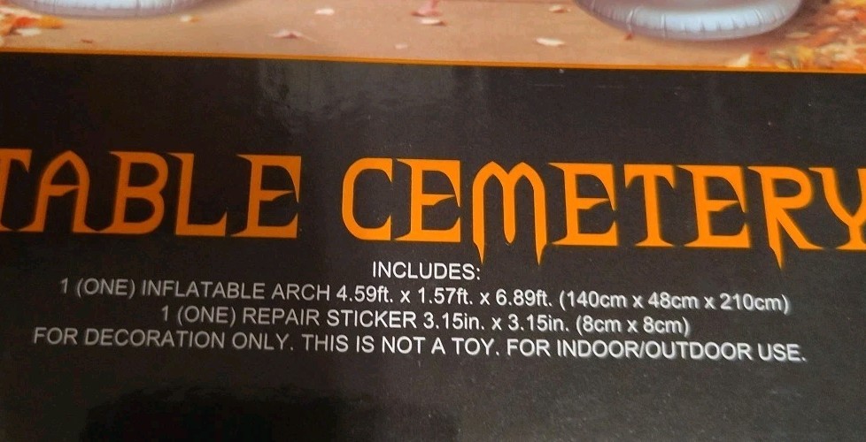 Inflatable Cemetery Arch Party Halloween