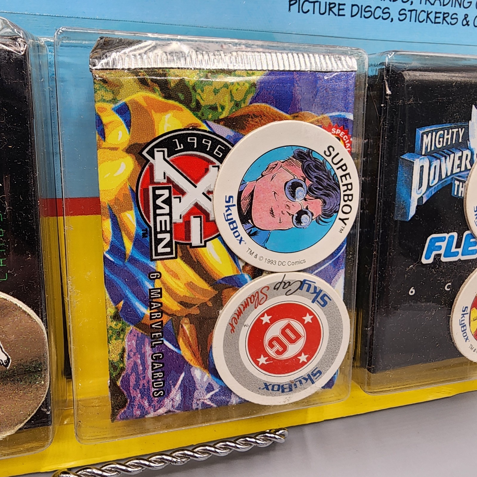 Vintage Fleer Comic Hero Fun Pack Batman X Men Power Rangers! 12 Packs + Bonus