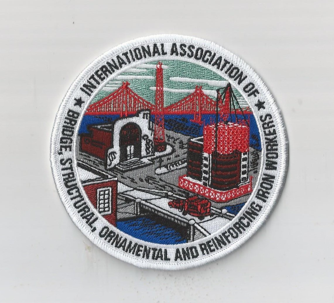 UNION IRONWORKERS Iron Workers International Association IW 4″ Sew on Patch