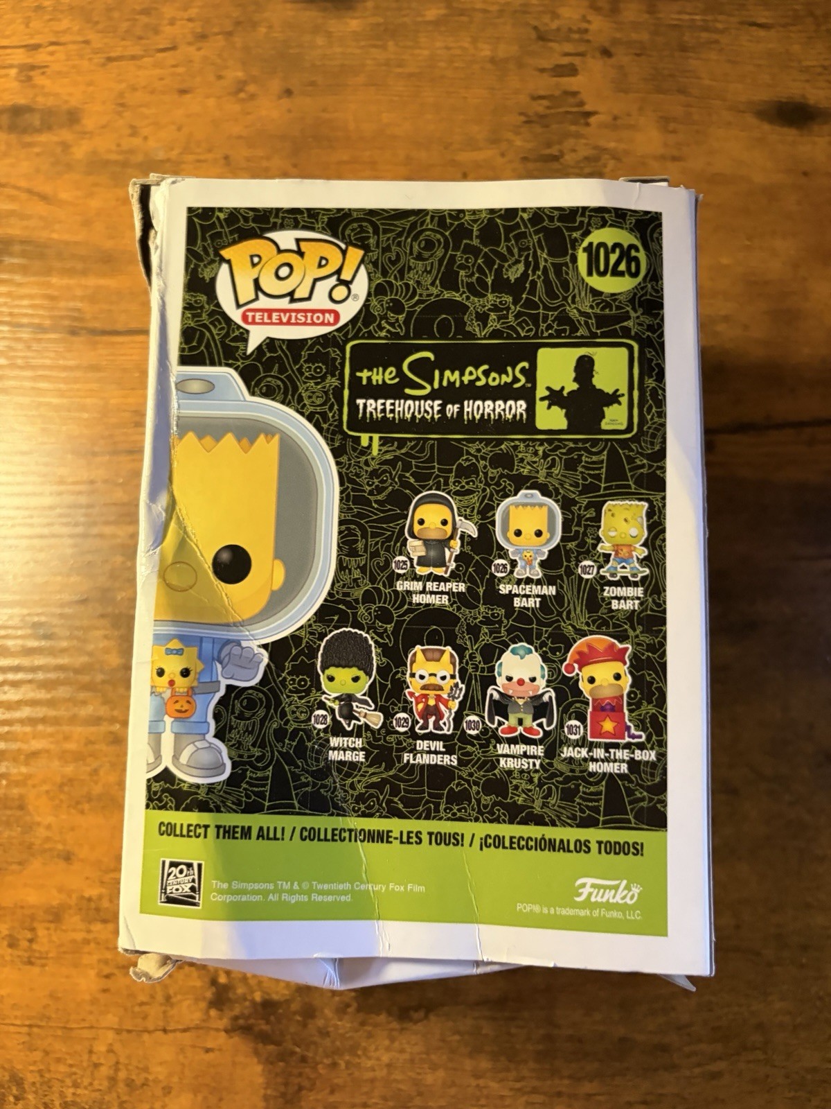 Funko Pop! Spaceman Bart #1026 The Simpsons Treehouse Of Horror NOT MINT