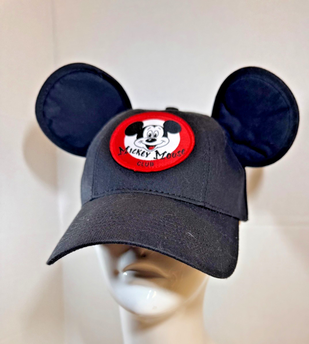 Disney Cap Adult 57-60 cm Black Cotton Mickey Mouse Mouseketeer Baseball Hat