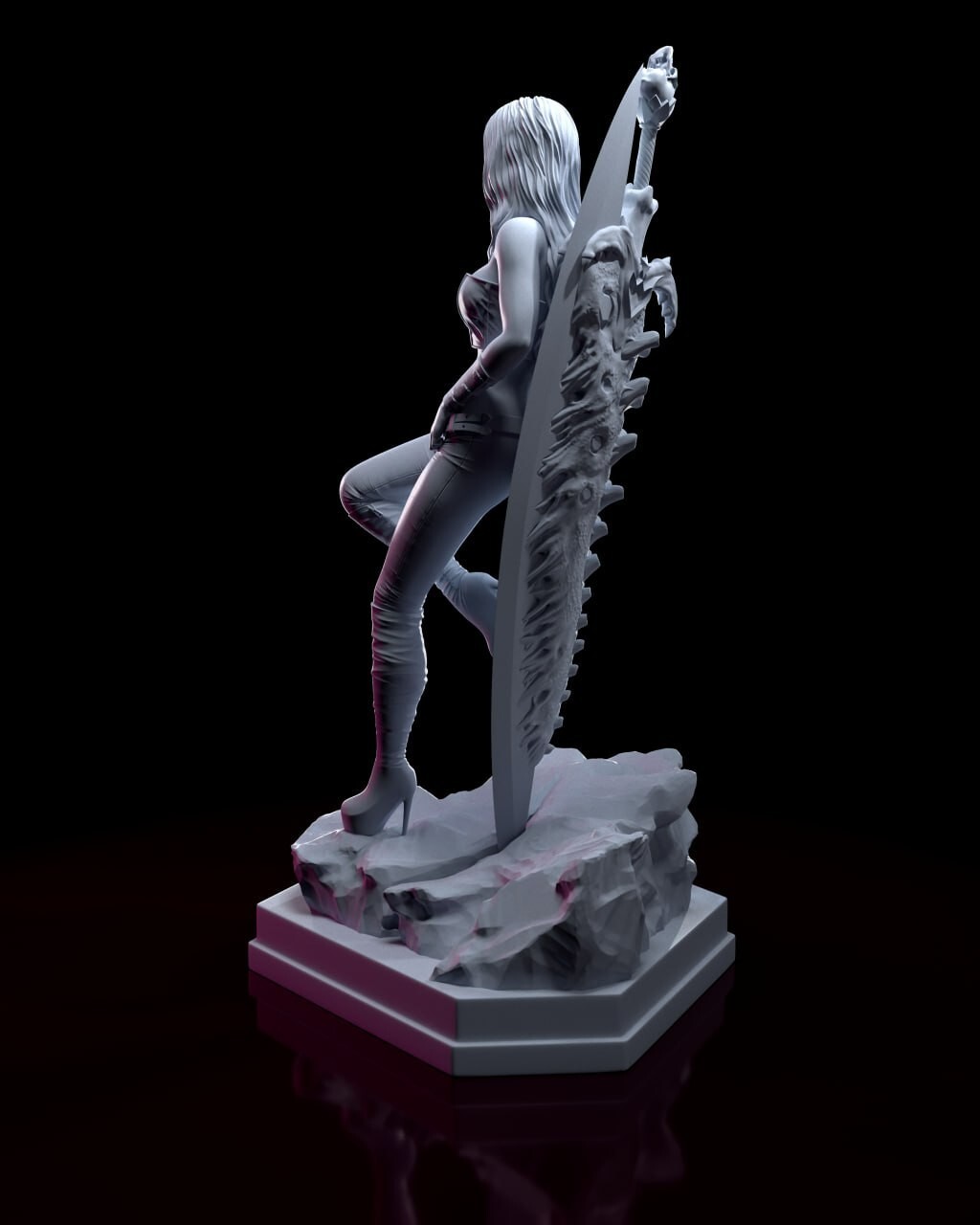 Devil May Cry, Trish, 1/9, 22cm, 12k Resin 3D Print Figure Model Kit
