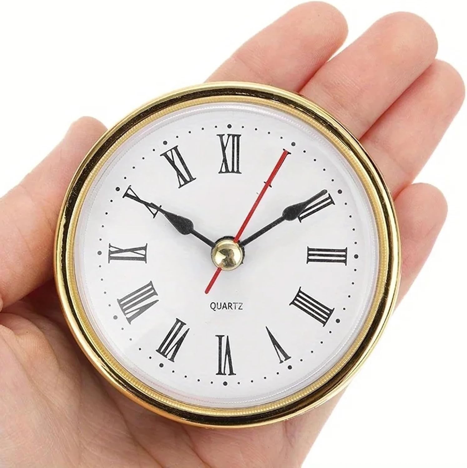 2-1/2 Inch Quartz Clock Insert with Roman Numerals DIY Replacement 65mm
