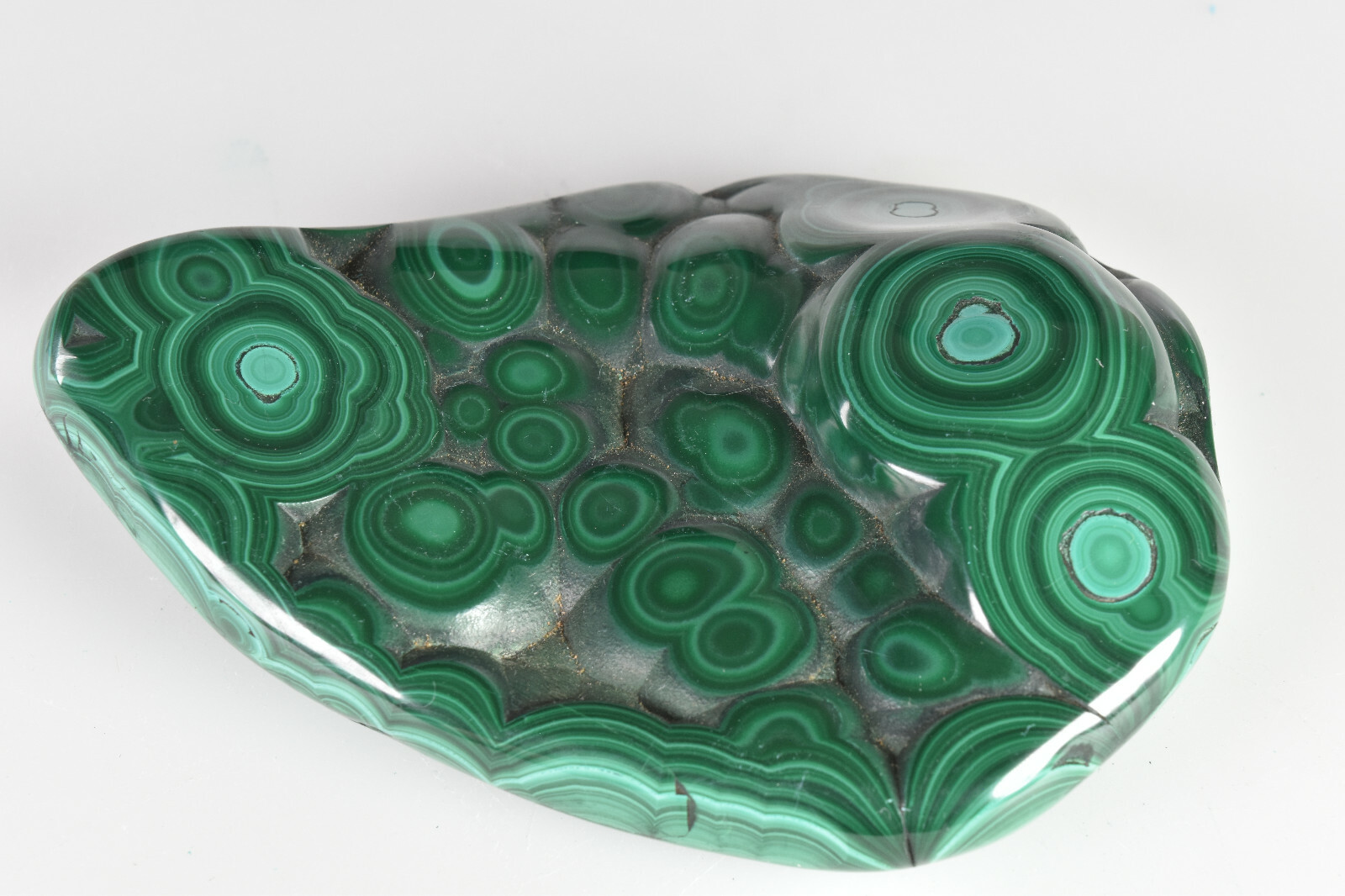 Polished Botryoidal Malachite from Congo 9.5 cm # 21104