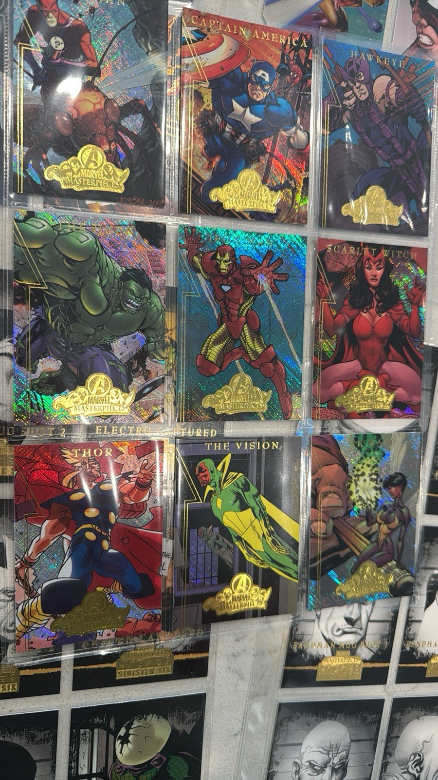 2008 Marvel Masterpieces Mini-Master Base Set + Insert Sets + Promo + Toppers