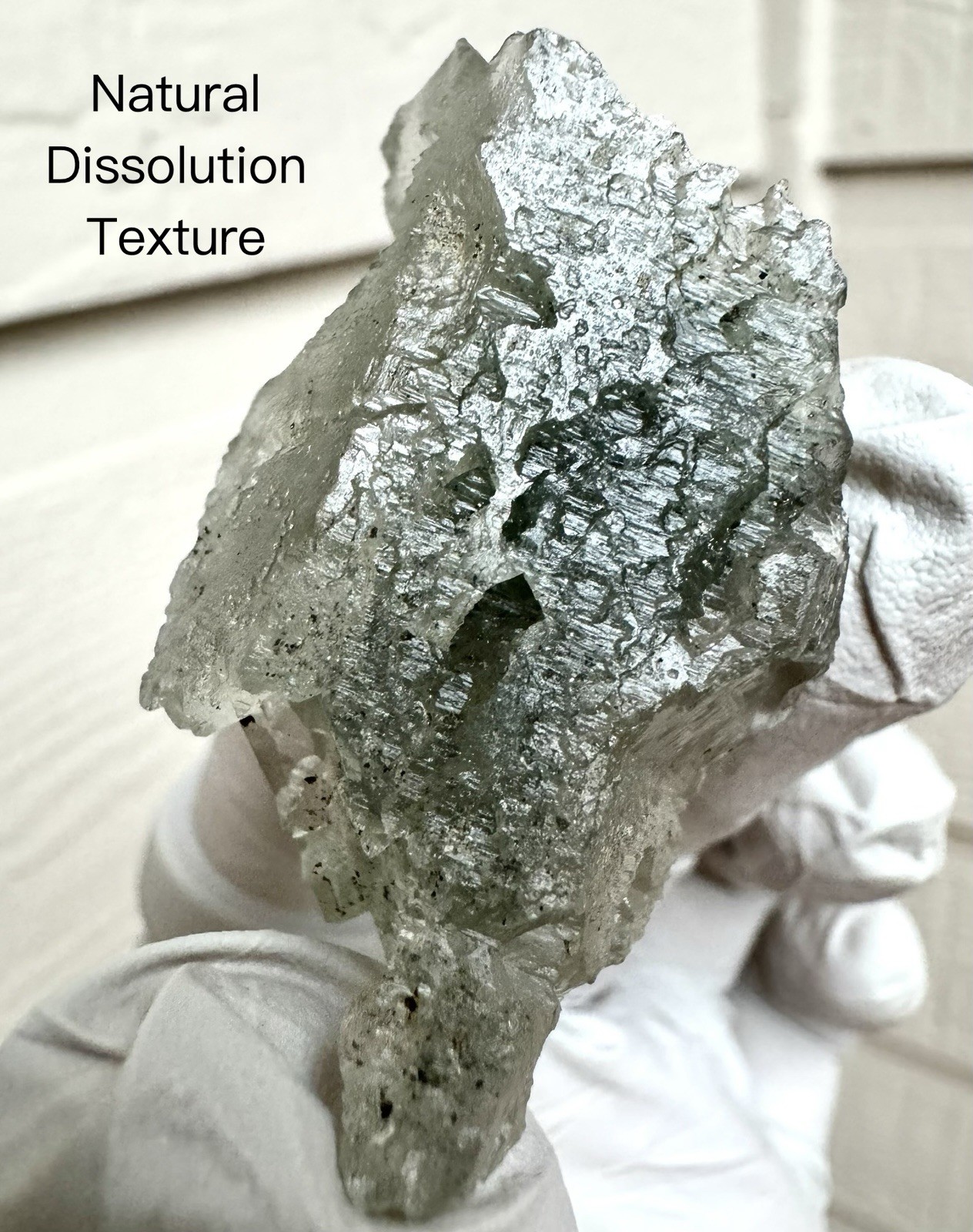 “Leaf Gem” Natural Ganesh Himalayan Chlorite Quartz with Calcite Crystal Nepal