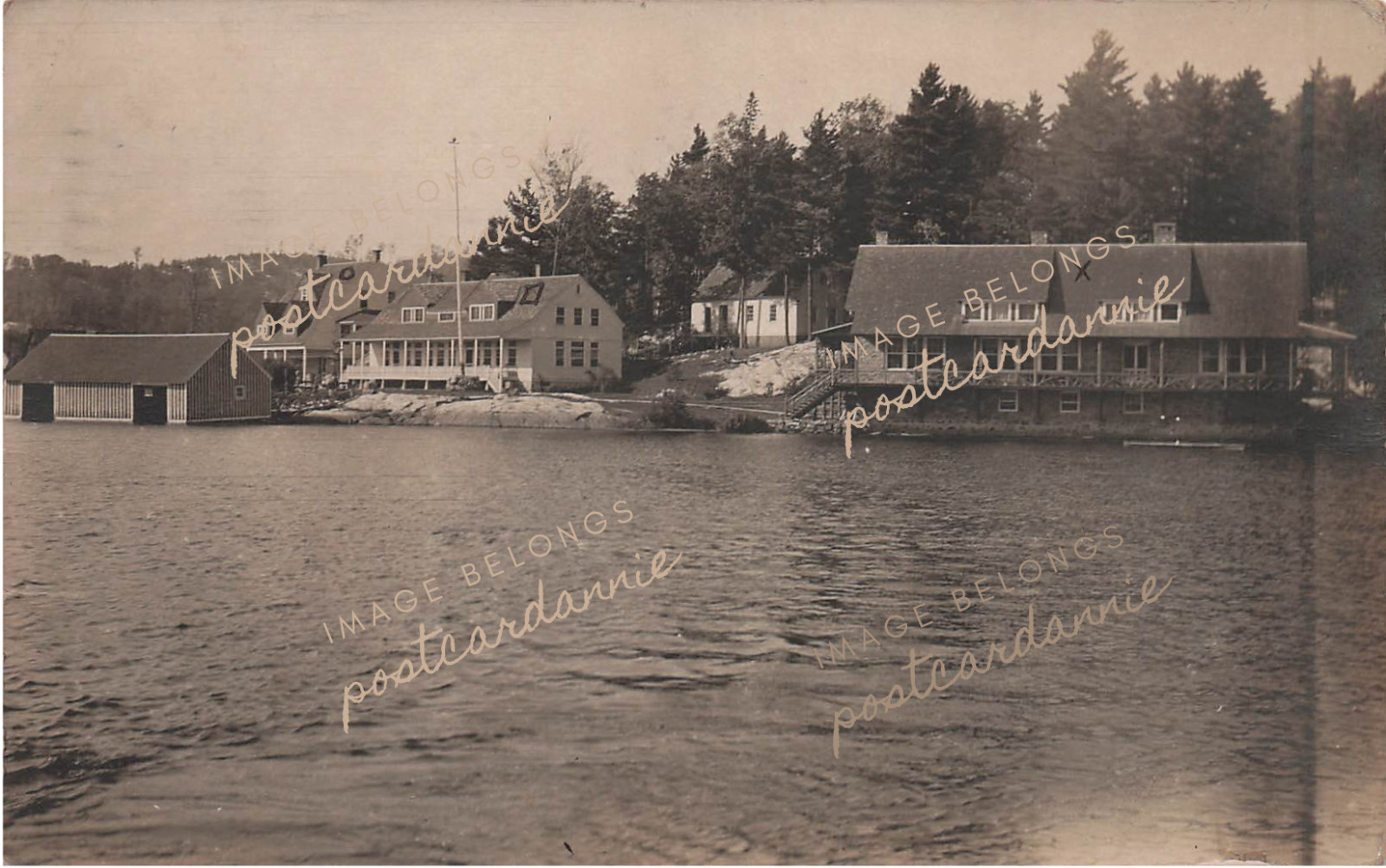 RPPC Marquette Michigan Longyear Cottage Torch Lake Coal Mine Photo Postcard E41