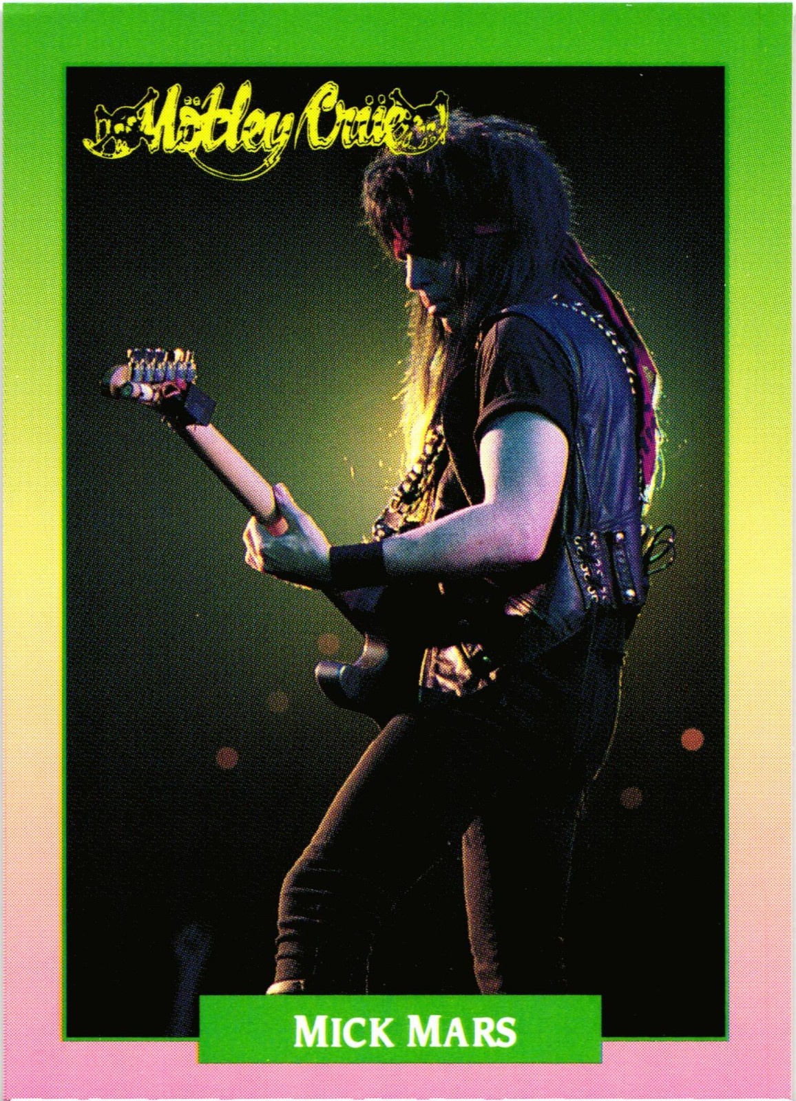 Rock Cards Series 1 #91 Mick Mars Single Card 1991 Brockum