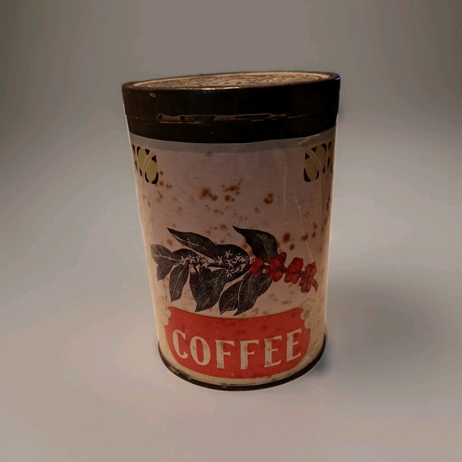 Vintage Coffee Tin Old Advertising Can Bokar Brand 1 Lb.