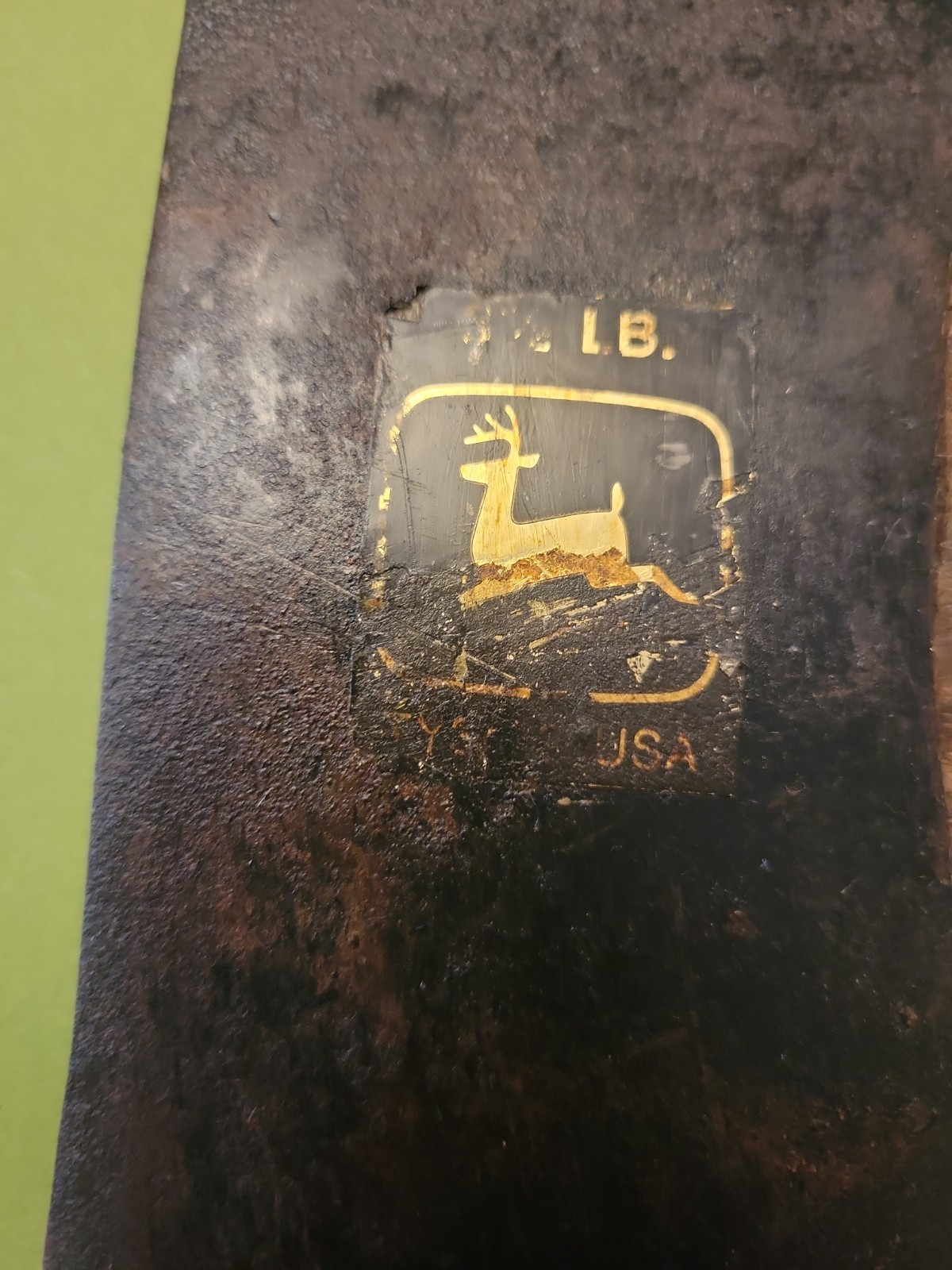 EXTREMELY RARE John Deere Double Dbl Bit Axe w/ Original Handle 3.5lb USA Made