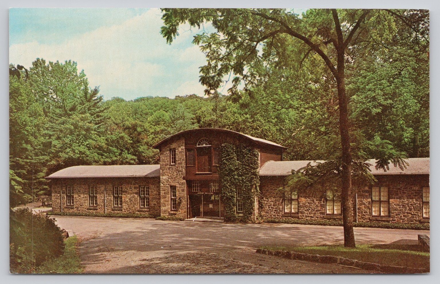 Hagley Museum Black Powder Exhibit Building Postcard Photochrome 1939-Now