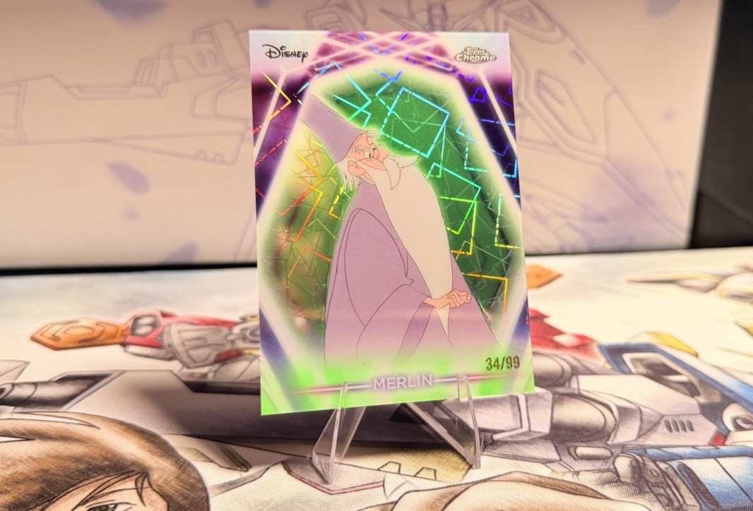 2026 Topps Disney Neon #CNE-145 Merlin Chrome Neon-Etch Green Lazer 34/99