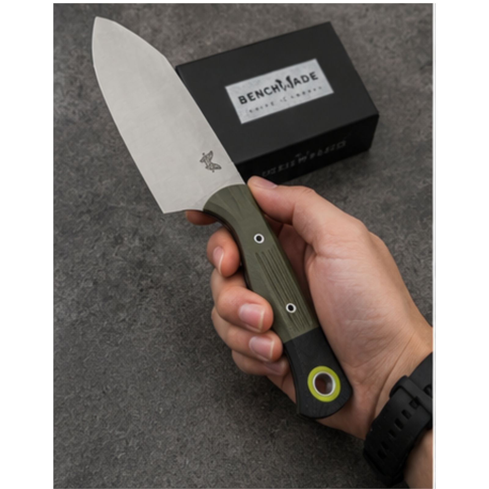 Benchmade BM4010BK Tactical Fixed Blade Knife Army Green Outdoor Knife