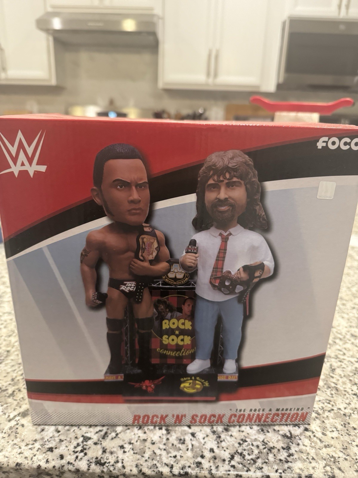 FOCO WWE Rock ‘N’ Sock Connection Boxed Figure Set The Rock & Mankind