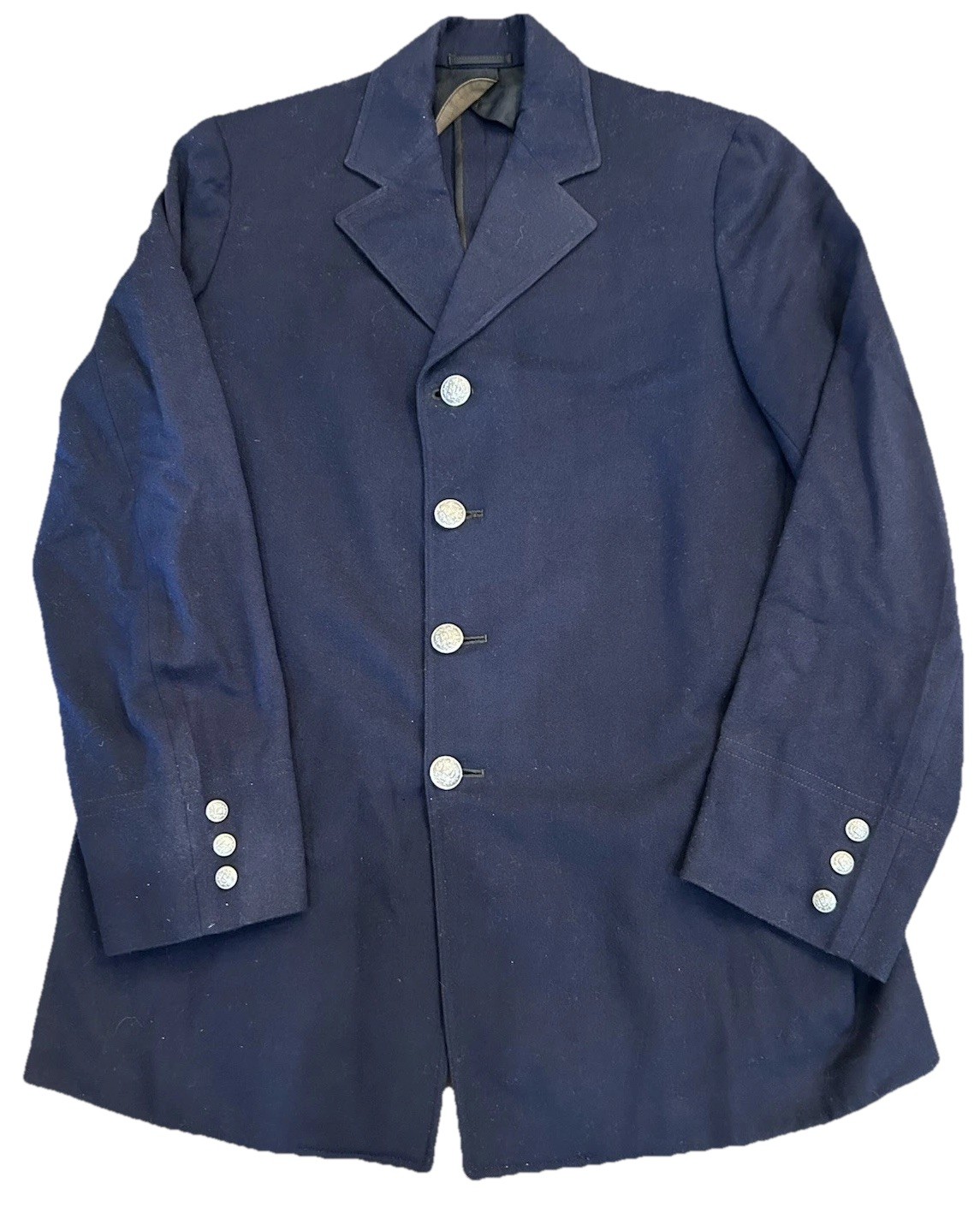 Vtg 1940s Sigmund Eisner Jacket Mens Sz 38.5 Navy Blazer Wool Uniform FD Buttons