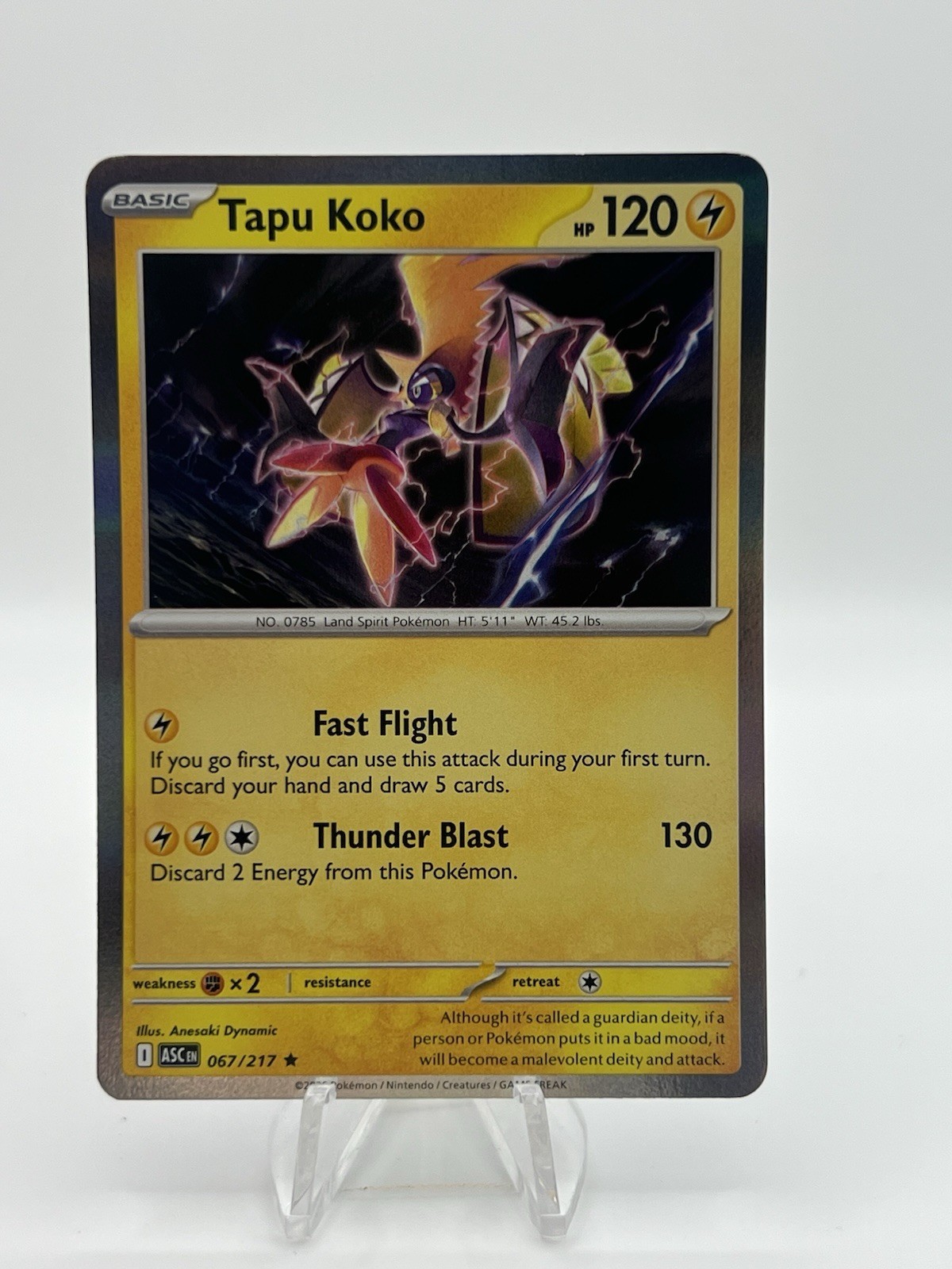 Tapu Koko 67/217 Holo Ascended Heroes Pokemon NM