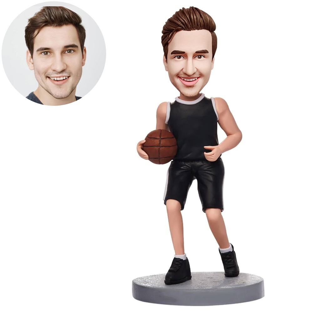 Custom Bobbleheads: Basketball Player Customizable Basketball Player Bobbleheads