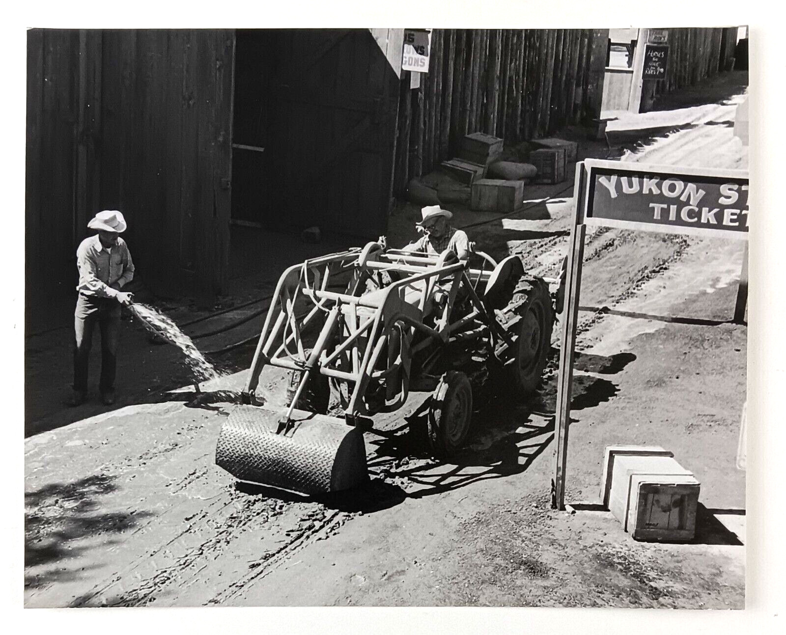 1960s Old West Mining Tourist Yukon Town Construction Tractor VTG Press Photo