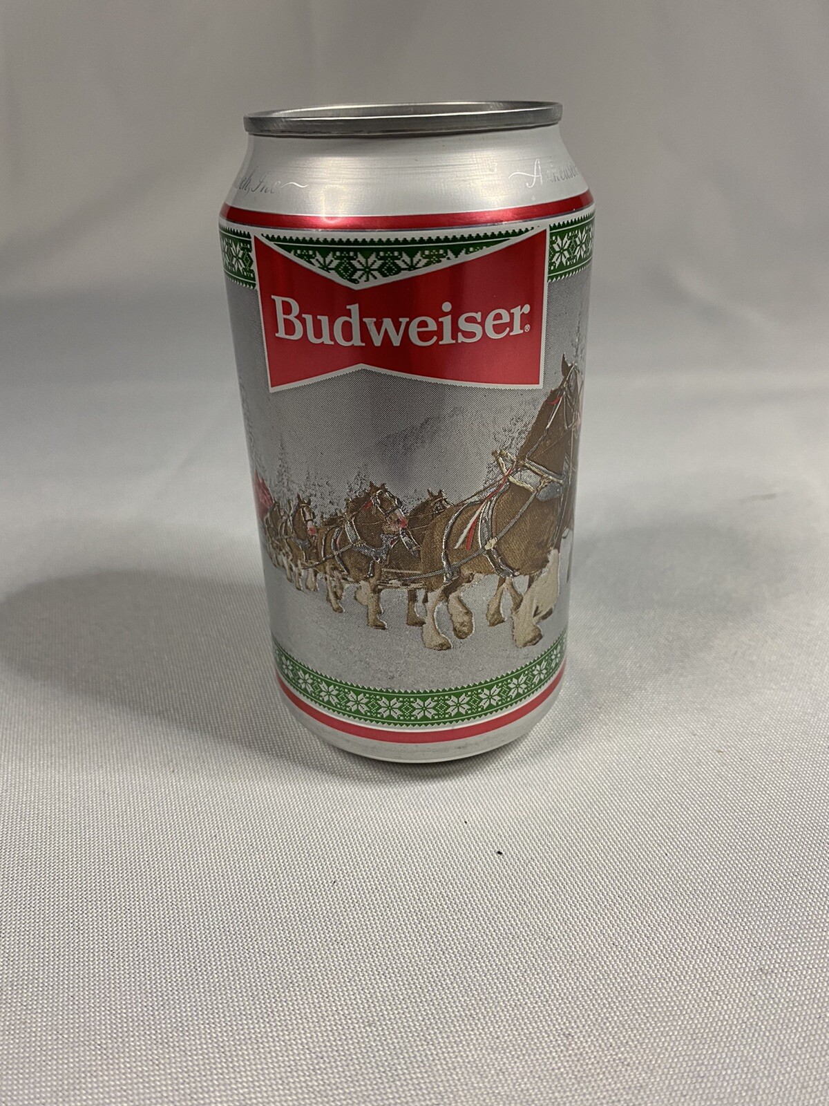 2020 Budweiser Limited Edition Holiday Beer Can 12oz #2 of 4 The Clydesdale