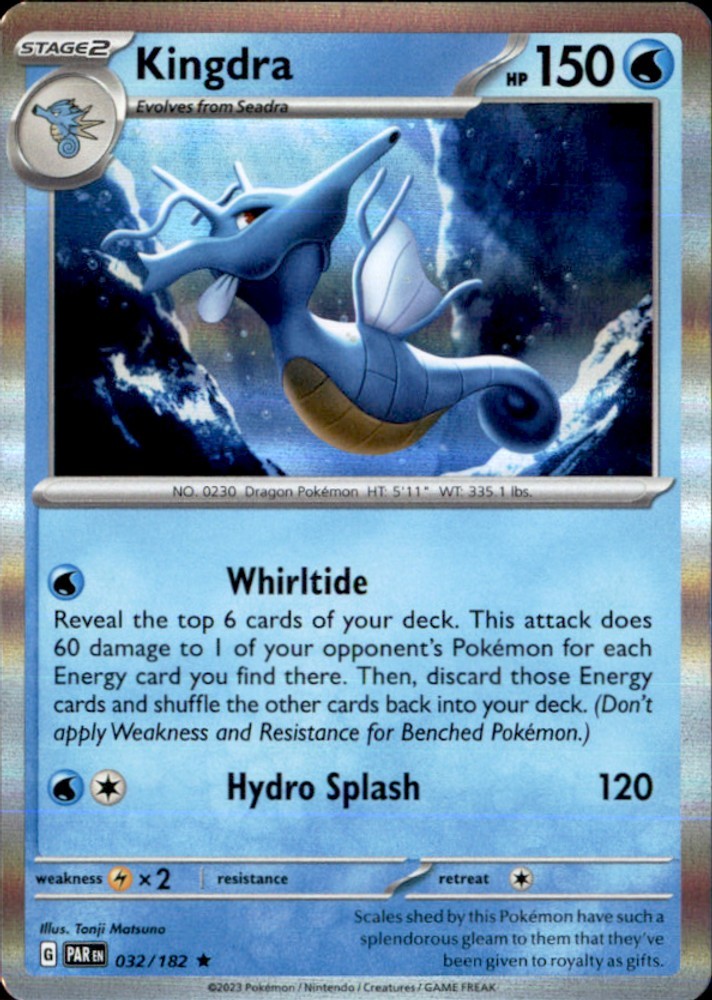 Pokemon | PAR | Kingdra | 032/182 | Rare Holofoil