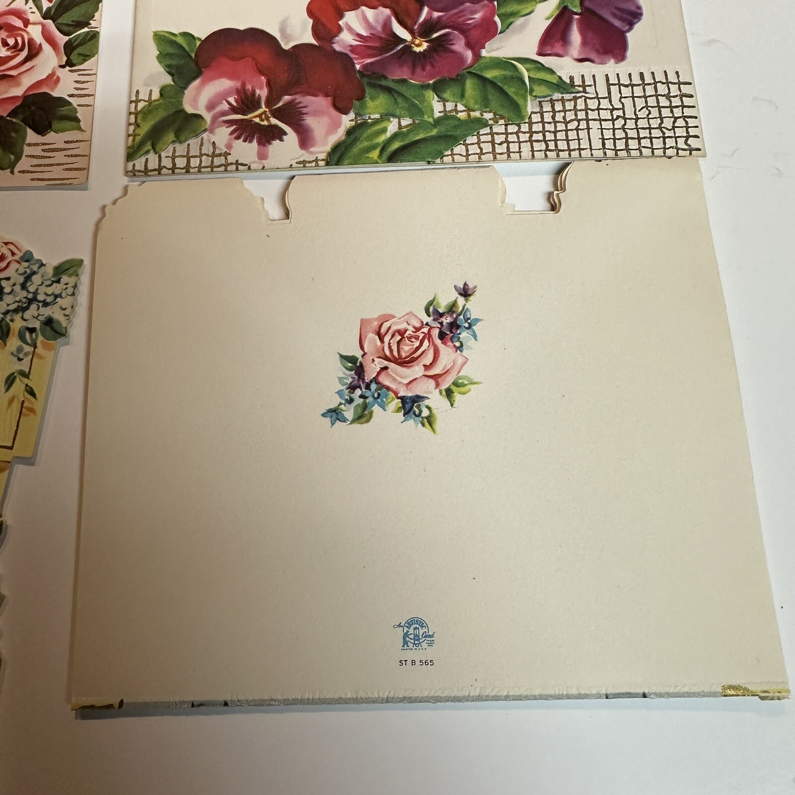 Vtg Scripture Text All Occasions 8 Cards 6 Env Retro Florals Birthday Get Well