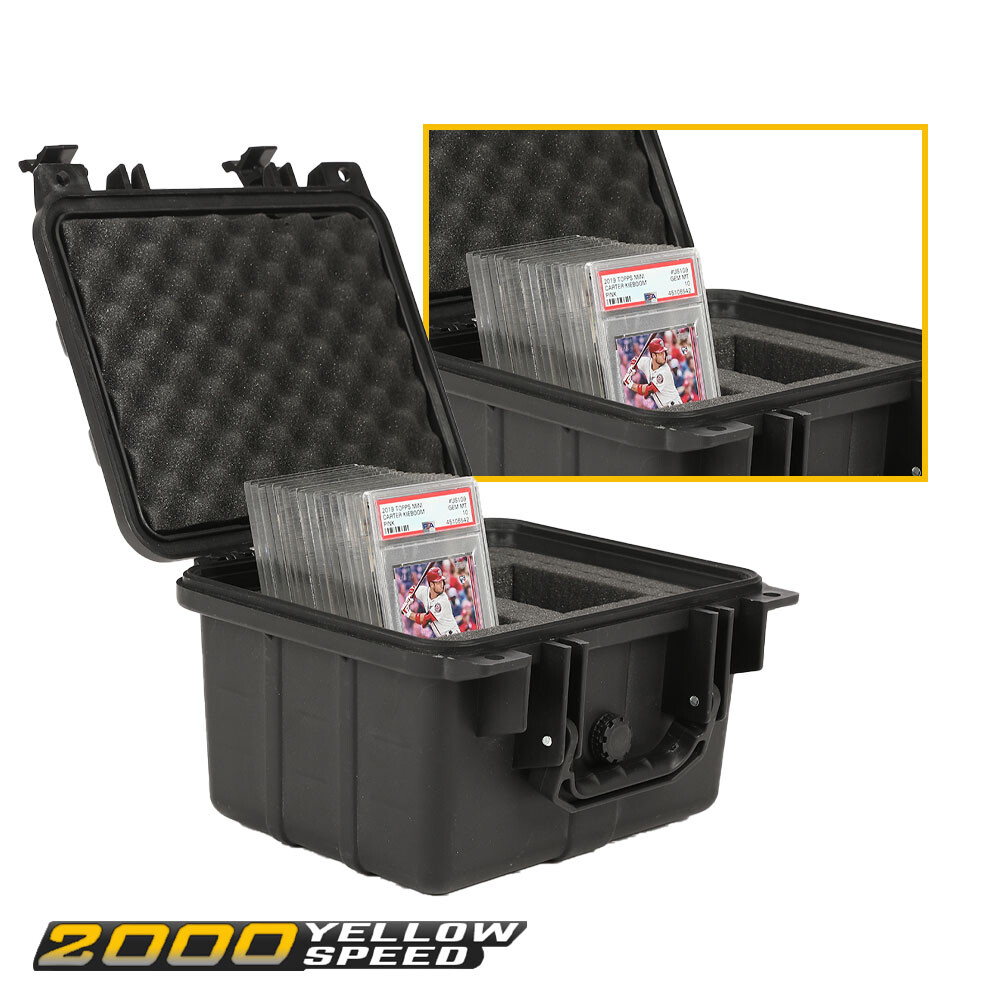 Waterproof Case Slab Holder Protector Graded Card Storage Box Deep Travel Size-Y