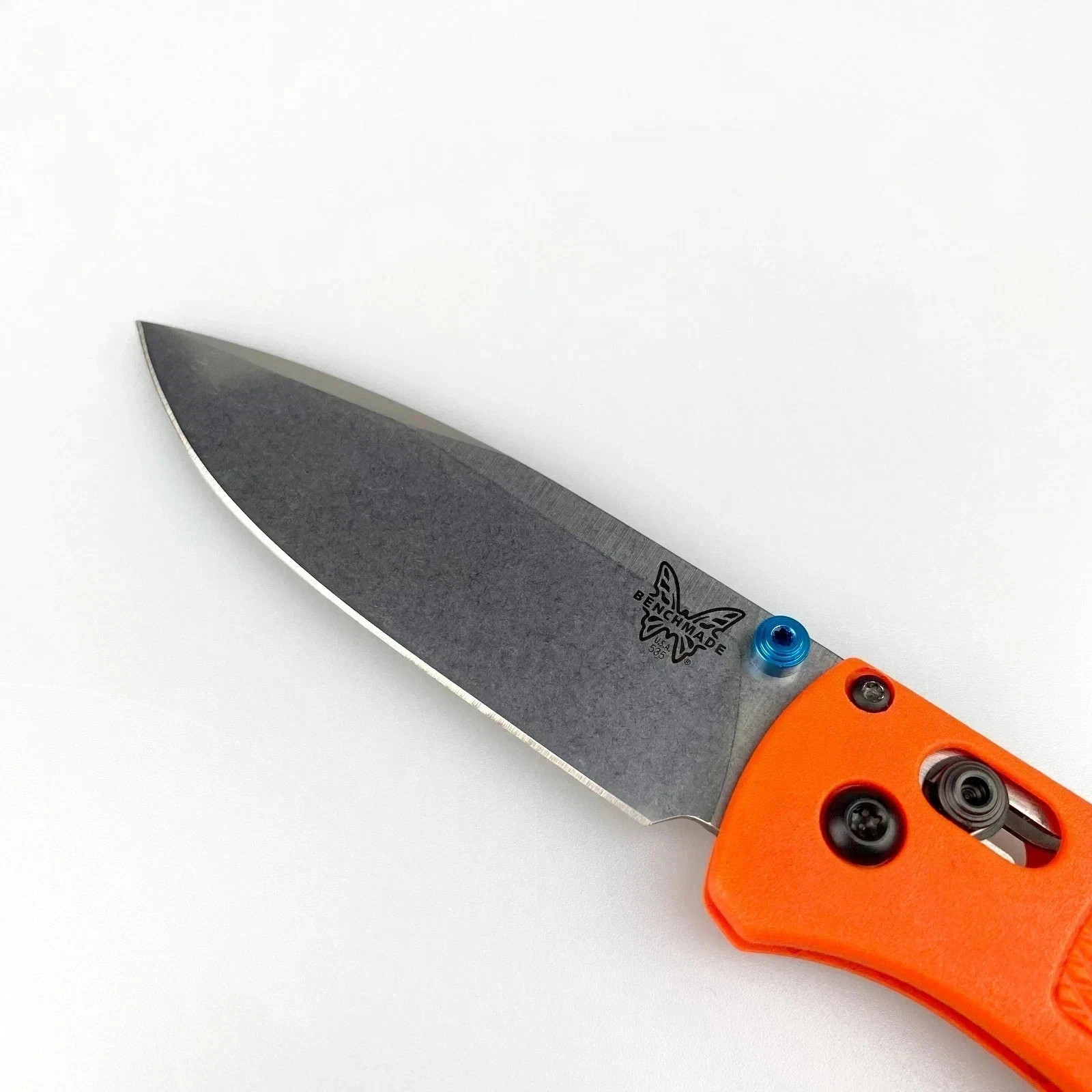 Benchmade 533-Custom Bugout Knife Orange Grivory Handle S30V Folding Knife