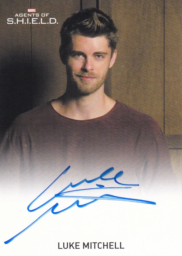 Agents of Shield Full Bleed Autograph Card Luke Mitchell as Lincoln Campell