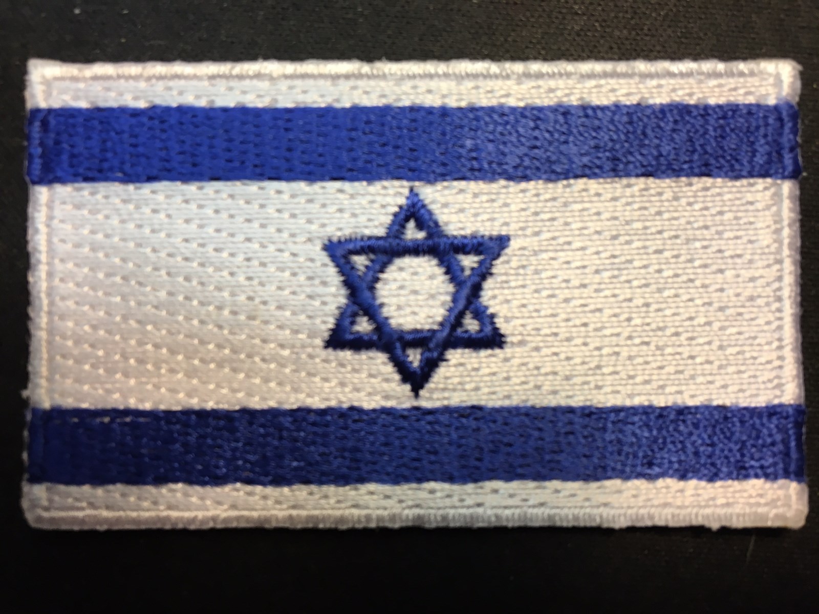ISRAEL FLAG STAR OF DAVID EMBROIDERED PATCH APPLIQUE IRON-ON SEW-ON — 2.5″x1.5″
