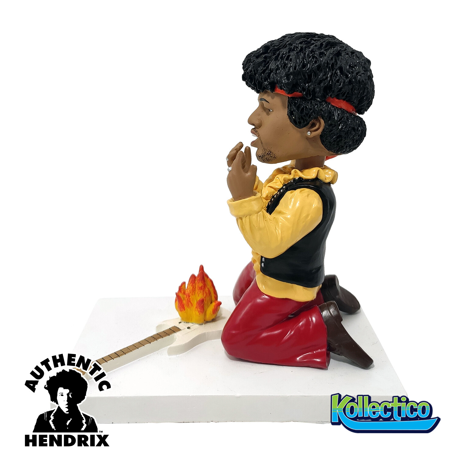 Kollectico Jimi Hendrix Experience Live at Monterey Guitar Fire Bobblehead