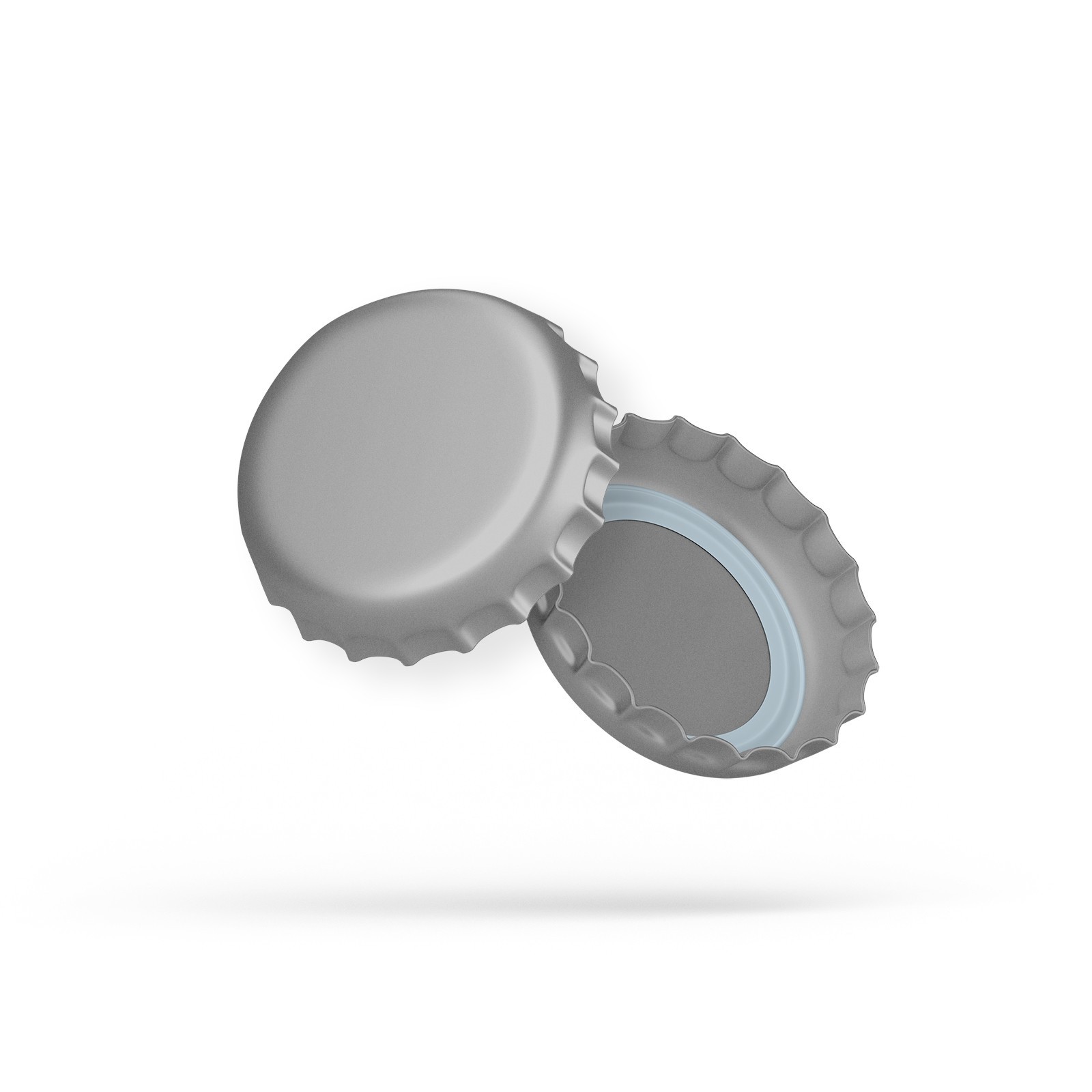 Fermentaholics Silver Beer Bottle Caps – 144