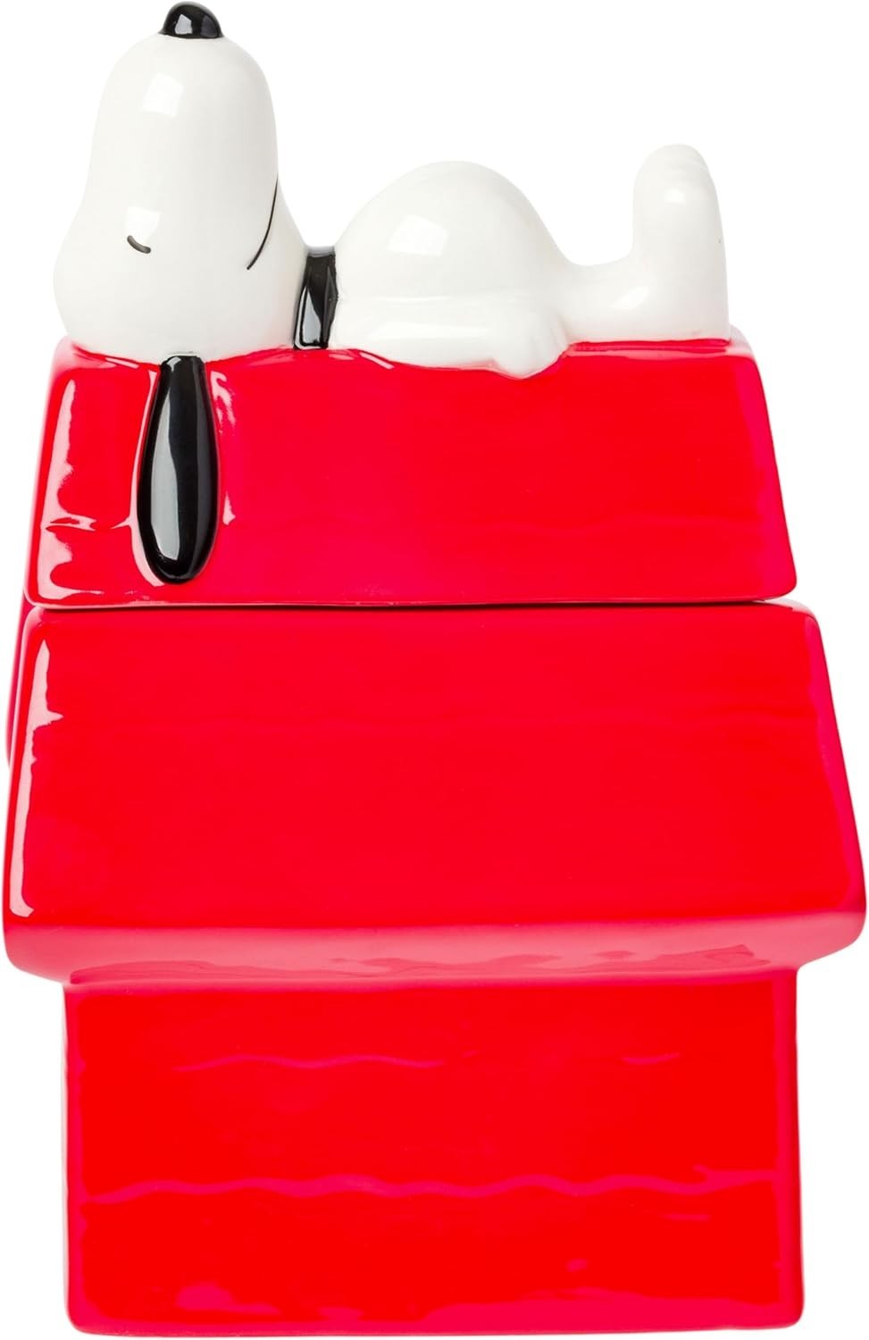 Nostalgic Peanuts Snoopy Ceramic Cookie Jar – Hand Wash Only, 5.25” x 5” x 7.75”