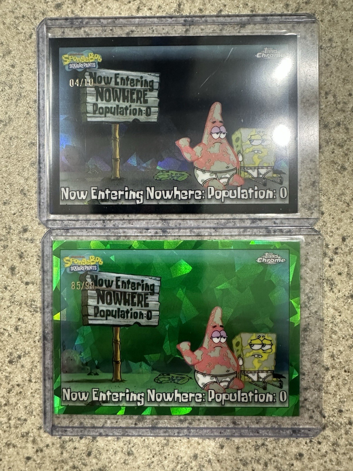 2025 Topps Now Entering Nowhere: Population 0 Black /10 & Green /99