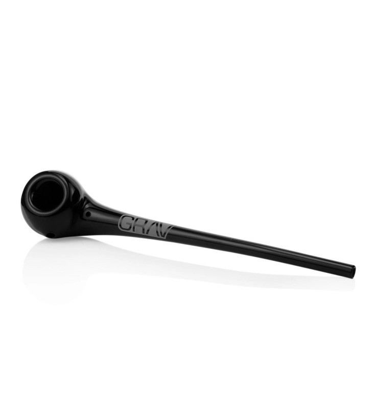 GRAV® GANDALF 10” Sherlock High Quality BOROSILICATE GLASS Hand Pipe, Black