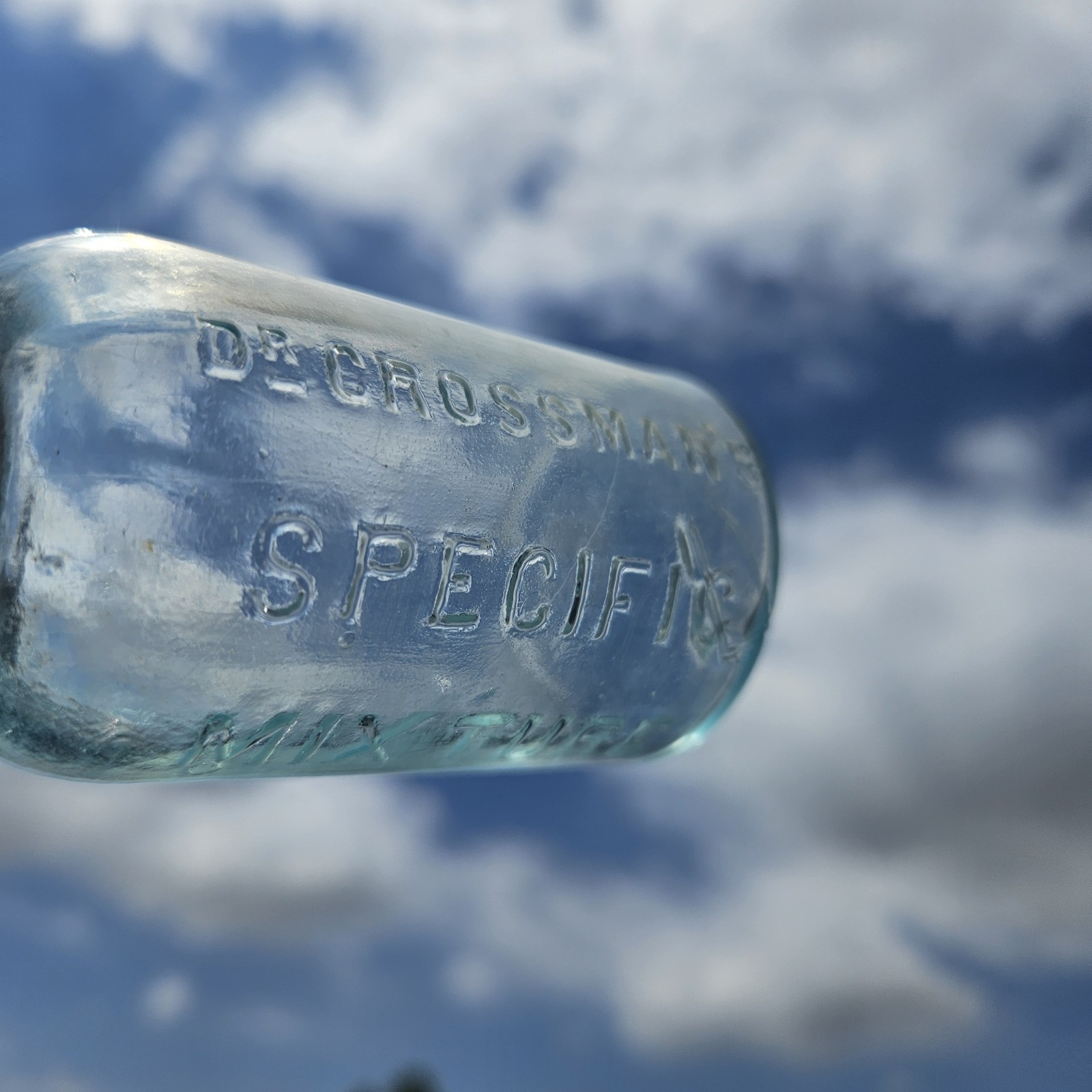 Dr. Grossman’s Specific Mixture Antique Glass Bottle Late 1800s