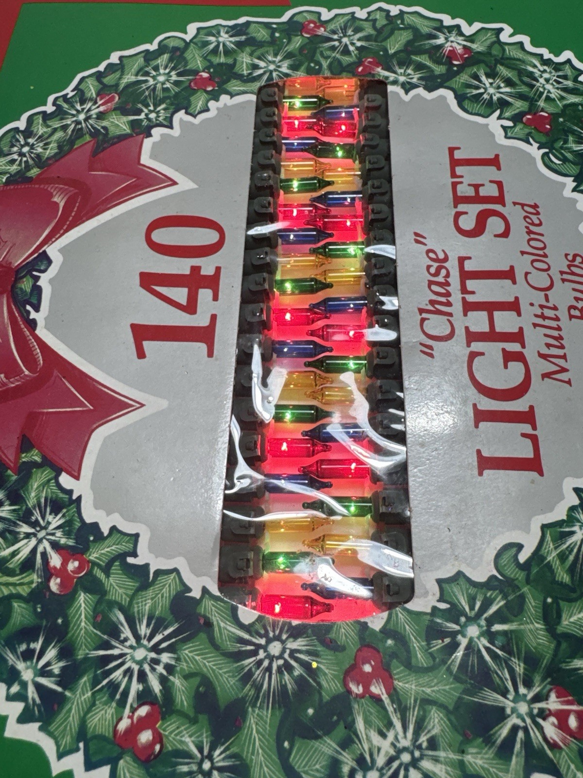 Sears Multicolored “Chase Pattern” Miniature Lights Set Indoor Outdoor 94034