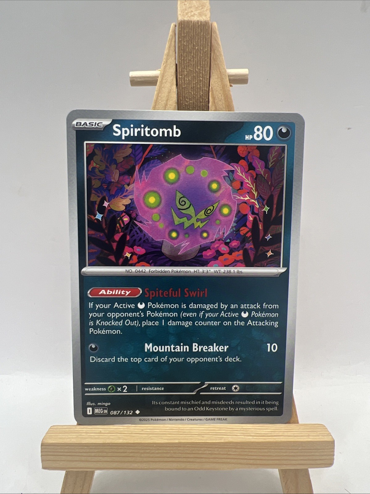 Spiritomb 087/132 Non Holo Mega Evolution Uncommon Pokemon 2025 TCG Card NM