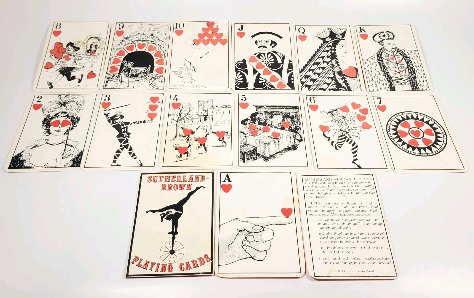 Rare 1977 Sutherland-Brown Transformation Playing Cards COMPLETE 1st Edition