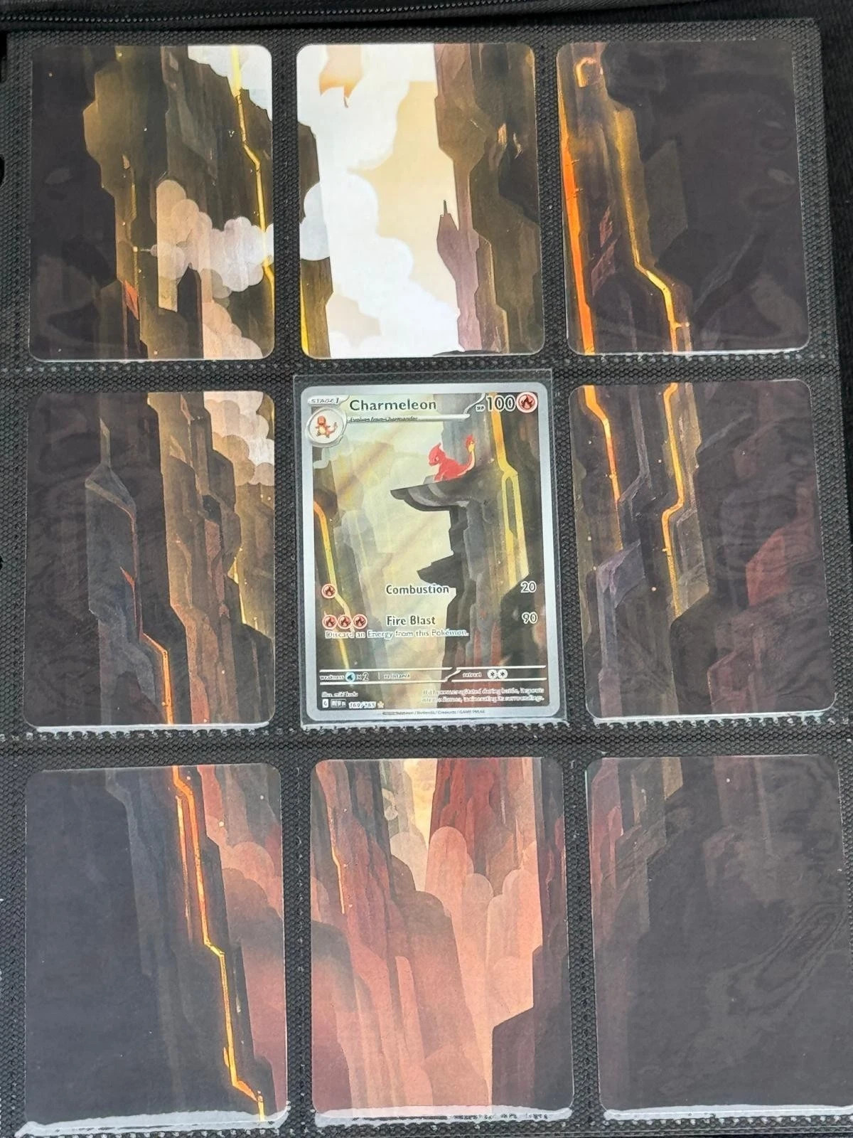 Pokémon Charmeleon 169/165 Extended Art Binder Insert