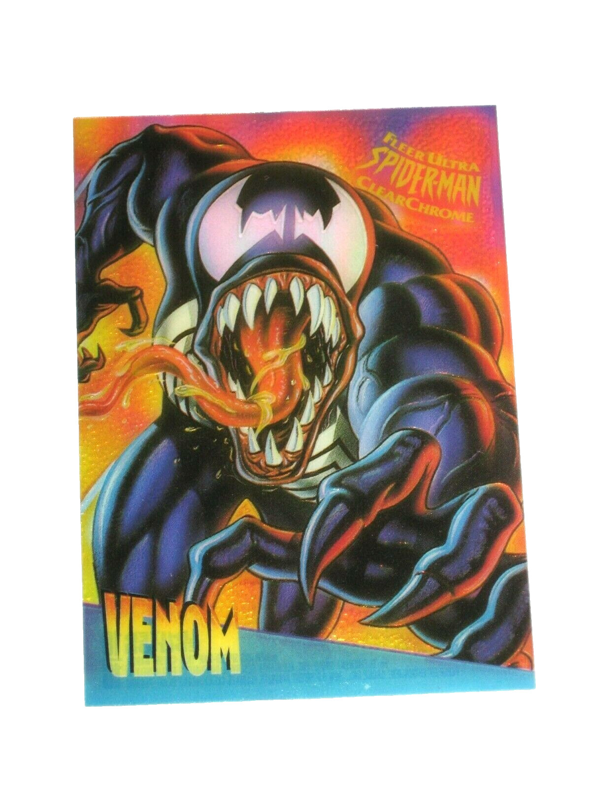 1995 Fleer ULTRA Spider-Man INSERT CLEAR CHROME 10 Card Set VENOM CLEARCHROME