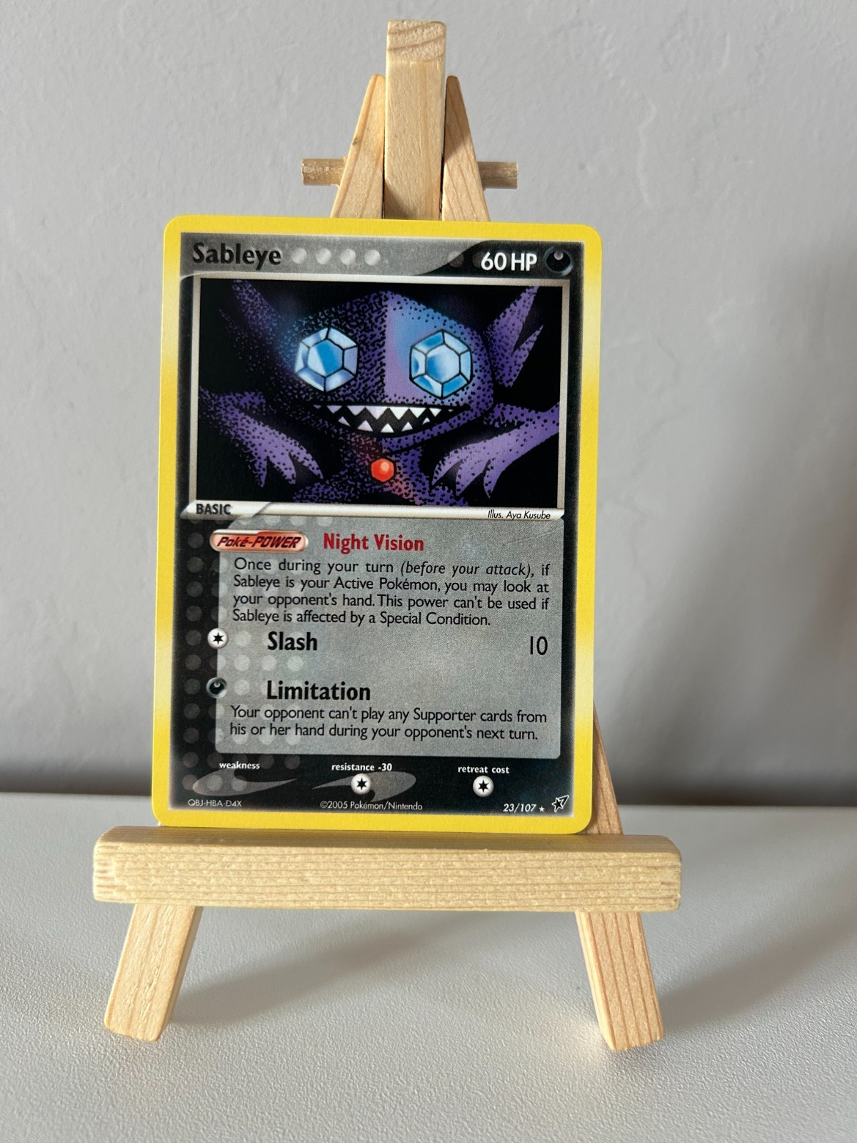 Sableye 23/107 EX Deoxys Regular Rare Pokémon Card