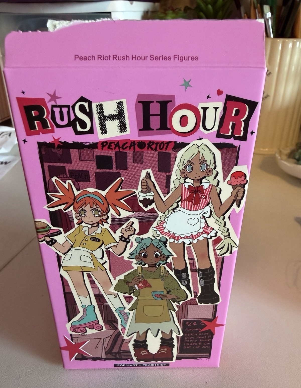 POP MART Peach Riot Rush Hour Blind Box Figure Gigi Cat Walker PVC/ABS 15+