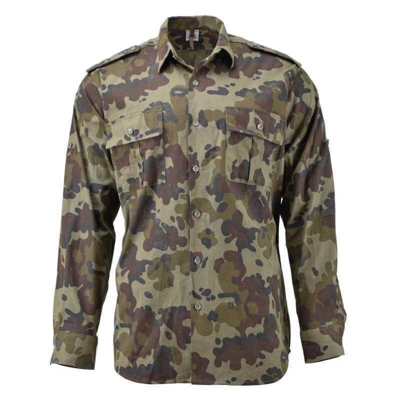 Romanian Army M1994 Moziac Field Shirt Military Camouflage Surplus Sz Medium