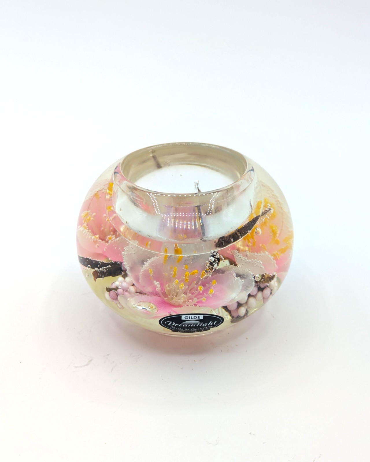 Gilde Dreamlight Sakura Handcrafted Made in Germany Candle Holder