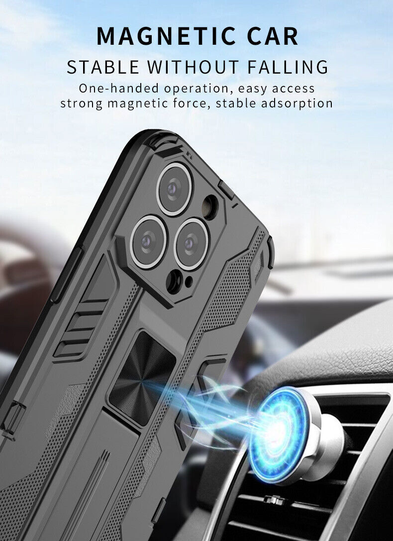 For iPhone 15 15 14 Pro 14 13 Pro Max 13 Stand Armor Hybrid Phone Case