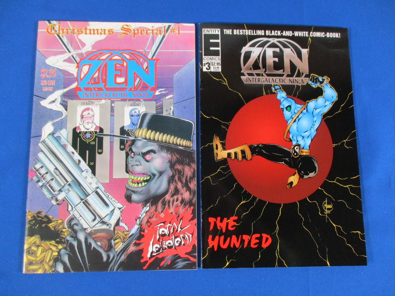 Zen Intergalactic Ninja Comic Lot 10 The Hunted VF/NM Entity Comics Archie Run
