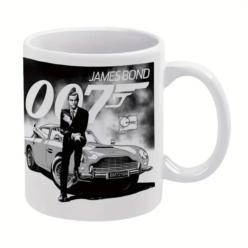 James Bond 007 Coffee Mug Aston Martin DB5 Spy Agent Movie Coffee Cup 11oz